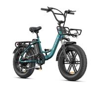 ENGWE L20 BOOST - Vélo Electrique 20"" - Autonomie 140km - Batterie Amovible 48V13Ah - Moteur 250W - 7 Vitesses - VTC Fat Bike,Vert