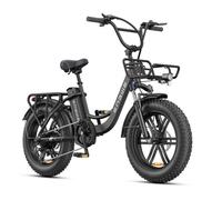 ENGWE L20 BOOST Vélo Électrique 20"" Fat Bike Assistance Pédalage Batterie Amovible 48V 13Ah Autonomie 140 km Usage Urbain, Noir