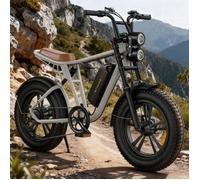 ENGWE M20 - Velo Electrique, 1000W 48V13AH/ 7 Vitesses - Top 28mph, 20"" × 4.0 Pneus Larges,vélo de montagne , Autonomie 75km-Blanc