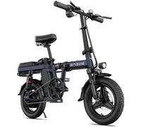 ENGWE T14 - Velo Electrique Pliable, 250W 48V10AH, Top 20mph, 14 pouces , Autonomie 28km, Mini-e-bike de Ville-Bleu