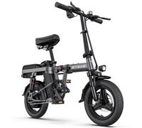 ENGWE T14 - Velo Electrique Pliable, 250W 48V10AH, Top 20mph, 14 pouces , Autonomie 28km, Mini-e-bike de Ville-Gris