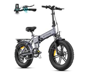 ENGWE Vélo Électrique Pliable, Batterie 48V 13Ah Amovible, Autonomie de 50-120 km，20'' ×4.0'' Fat Tire 7-Speed E-Bike for Any Terrain, EP-2 Boost