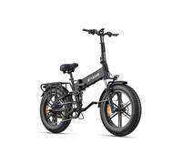 ENGWE Velo Electrique Pliable Vélo Électrique avec 20x4.0 Pouces Fat Tire,16Ah Batterie Amovible jusqu'à 150KM/110KM, Suspension complète,8 Vitesses, Engine Pro/Engine Pro 2.0 (Engine Pro 2.0, Noir)