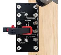 ENGYNC Dispositif de goupille d'étagère pour goupilles d'étagère 1/4" 5 mm Gabarit de perçage pour goupilles d'étagère avec système standard 32 mm Espacement des trous d'étagère pour armoires pour le