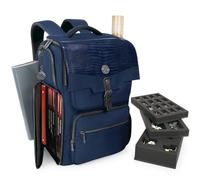 ENHANCE Collector's Edition DnD Sac à Dos, RPG DM Sac Donjons et Dragons - Peut Contenir 6 à 8 Livres, Un Ordinateur Portable de 18 Pouces, Des Figurines, Une Sangle Pour Carte (Dragon Bleu)