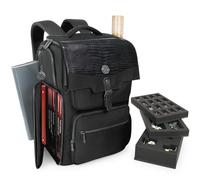ENHANCE Collector's Edition DnD Sac à Dos, RPG DM Sac Donjons et Dragons - Peut Contenir 6 à 8 Livres, Un Ordinateur Portable de 18 Pouces, Des Figurines, Une Sangle Pour Carte (Dragon Noir)