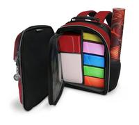 ENHANCE Collector's Edition Petit Sac À Dos Pour Cartes - Écran de Protection pour Cartes, Rangement pour Sac À Dés, Boîtes de Deck, Tapis de Jeu - Compatible avec MTG, TCG Et Plus (Dragon Rouge)