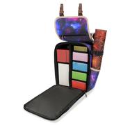 ENHANCE Designer Edition Sac à Dos Compact avec Intérieur Modulable - Compatible MTG, Lorcana et plus, Accessoires pour Dés, Boosters, Trackers/Compteurs, Poche Tapis de Jeu/Playmat (Galaxie)