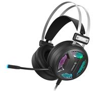 ENHANCE Gaming Scoria 2 Casque Filaire - Casque Gaming avec Son Surround 7.1, Coussinets en Mousse à Mémoire de Forme, Commandes Rapides - Micro Compatible avec PlayStation, PC