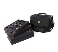 ENHANCE Miniature Figure Satchel - Étui de Rangement et de Transport pour Figurines DND, 3 Plateaux en Mousse (2 Plateaux prédécoupés et 1 Plateau Pick & Pluck) - Convient à 20 mm à 25 mm