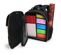 ENHANCE Petit Sac à Dos pour Cartes, Intérieur Personnalisable, Rangement pour Sac à Dés, Pochettes et Boîtes de Jeu, avec Support pour Tapis de Jeu, Compatible avec Magic the Gathering, Lorcana