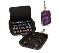 ENHANCE Plateau à Dés Designer Edition - Étui Élégant et Porte pour 28+, Coque EVA Protectrice - Plateau de Lancer avec Support à Dés Amovible pour DND et Jeux de Rôle/RPG (Galaxie)