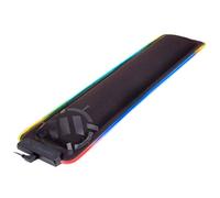 ENHANCE Repose-poignet LED avec support en mousse à mémoire de forme souple pour claviers de taille complète - Repose-poignet avec 7 couleurs lumineuses, 3 modes de couleur, contrôle intelligent, base