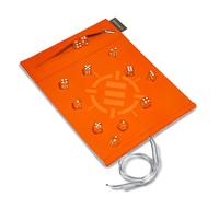 ENHANCE Rouleau de dés à rouler avec 12 dés à 6 côtés - Étui à dés souple de qualité supérieure et dés de 14 mm de couleur coordonnée, support de dés et plateau compatibles avec Yahtzee, Catan