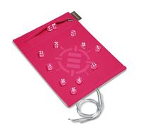 ENHANCE Rouleau de dés à rouler avec 12 dés à 6 côtés - Étui à dés souple de qualité supérieure et dés de 14 mm de couleur coordonnée, support de dés et plateau compatibles avec Yahtzee, Catan