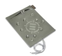 ENHANCE Rouleau de dés à rouler avec 12 dés à 6 côtés - Étui à dés souple de qualité supérieure et dés de 14 mm de couleur coordonnée, support de dés et plateau compatibles avec Yahtzee, Catan