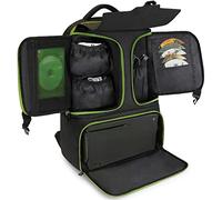 ENHANCE Sac À Dos De Jeu pour Console Compatible avec Xbox Series X, Xbox Series S - Compartiments De Rangement pour Contrôleurs, Jeux Et Accessoires - Poches en Filet À Glissière