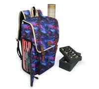 ENHANCE Sac à Dos DND Édition Design - Sac à Dos RPG Élégant pour Donjons et Dragons - Sac de Voyage DND pour 4 Livres et Classeur, Rangement Miniature, Porte-Carte et Bandoulières (Galaxie)