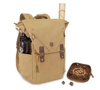 ENHANCE Sac à Dos DND Venture Canvas - Sac RPG DM pour Donjons et Dragons avec Plateau à dés Amovible - DND Pouvant Contenir 4 à 6 Livres, Vertical, Poitrine et Sangle pour Carte
