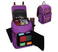 ENHANCE Sac à Dos pour boîte de Cartes à Collectionner de Taille Moyenne - Espace pour classeur de Cartes, boîte de Pont TCG, Support de Tapis de Jeu - Compatible avec Magic The Gathering (Violet)