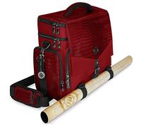 ENHANCE DND Bag - Sac d'accessoires RPG Donjons et Dragons avec Mini Rangement, Porte-Tapis, Poches à dés, Convient pour 4 à 8 Livres, Dragon Rouge, Personnalisable