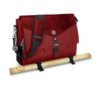 ENHANCE Sac Messager pour DND, Edition Collector - Convient au Player's Handbook, aux classeurs, aux dés et aux Accessoires, avec Compartiment pour Ordinateur Portable de 17 Pouces (Dragon Rouge)