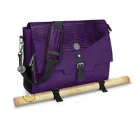 ENHANCE Sac Messager pour DnD, Edition Collector - Convient au Player's Handbook, aux classeurs, aux dés et aux accessoires, avec compartiment pour ordinateur portable de 17 pouces (Dragon Violet)