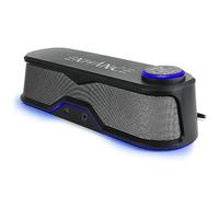 ENHANCE SB1 Haut-Parleurs D'Ordinateur Barre de Son à Haute Excursion - Alimenté par USB, Haut-Parleur sous Moniteur, Bouton de Contrôle du Volume LED, Passage du Casque Barre de Son de Jeu pour PC