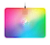 ENHANCE Tapis de Souris Gaming Voltaic 2 - Tapis de Souris Rigide, 7 Couleurs LED et Contrôle de la Luminosité. La Grande Taille (34,93 x 25,15 cm) Offre Une Surface Lisse pour Les Joueurs sur PC.