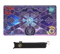 ENHANCE TCG Playmat - Tapis De Jeu De Table avec Bords Cousus, Surface Lisse Et Pochette De Voyage À Cordon - Compatible avec MTG, Yugioh, Pokemon, Lord of The Rings Et Autres TCG Et LCG - Étoiles