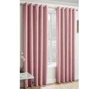 Enhanced Living Vogue Rideaux occultants à œillets Thermiques et réduction du Bruit pour Chambre à Coucher et Salon Rose pâle 117 x 229 cm