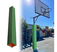 ENHEN Coussin de Poteau Poteau de Basket Carré Rembourré, Rembourrage en Mousse Absorbant Les Chocs, Coussin Enveloppant pour Poteau de Stationnement/d'arts Martiaux(Green,2"x2" (5x5cm))