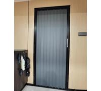 ENHEN Porte Accordéon Intérieure en Alliage d'Aluminium avec Serrures, Portes Pliantes d'Intimité pour Placard, Porte de Salle de Bain, Panneau de Séparation Enroulable