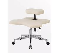 ENHEN Siege Assis Genoux Position Multiset de Chaise à Jambes Croisées Confortable, Chaise de Bureau de Yoga Vanity Swivel Office, Fauteuil Inclinable de Méditation à Hauteur Réglable (Color : Beige)