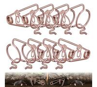 Enhon 8 Pièces Professionnel pour Campagnols Et Taupes, Pièges pour Campagnols en Fil d'acier Cuivré, sans Poison - Aucun Appât Nécessaire, Efficace Contre Les Et Les Taupes dans Le Jardin