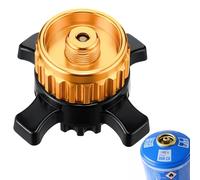 Enhon Adaptateur pour cartouche de gaz compatible avec le système Campingaz CV Easy Clic et la valve à vis EN417, adaptateur en laiton et alliage métallique