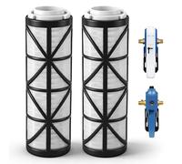 Enhon Élément filtrant de rechange lot de 2 adapté pour BWT E1 Einhebelfilter - Préfiltre domestique 100 µm jusqu’à 1 an, remplacement hygiénique sans outil
