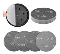 Enhon Lot de 20 Disques Abrasifs Ø225mm Klett, Grain K80 K100 K120 K180, Maille Anti-Poussière pour Ponceuse Plafond, Ponceuse Plaques de Plâtre, Ponceuse Manche Long, Ponceuse Murale