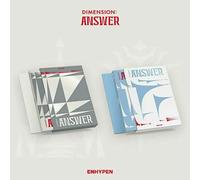 ENHYPEN - ENHYPEN [ DIMENSION : ANSWER ] Album ( TYPE 1 + TYPE 2 SET. ) ( 2 CD+2 PRE-ORDER ITEM+FOLDED POSTER+2 Holder+2 Photo Card A+2 Photo Card B+2 Photo Stand+2 Paper Dice+ETC )