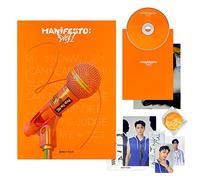 ENHYPEN - ENHYPEN - [MANIFESTO : DAY 1] (M Ver.) Package + Photo Book + CD-R + Photo Card + Postcard + Message Card + Can Badge + Instant Sticker + Poster With Lyrics + 2 Pin Button Badges + 4 Extra Photocards