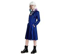 Enid Costume d'écolière pour filles, uniforme scolaire, tenue de costumade Enid Sinclair pour femme, veste blazer bleue, costume d'Halloween, fête costumée