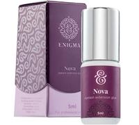ENIGMA NOVA - Colle professionnelle pour extensions de cils 5 ml | Pour une faible humidité de 15 à 45 % | Pour conditions sèches et chaudes 23 à 30 °C | Temps de séchage : 0,5 à 1 seconde | Durée - 8