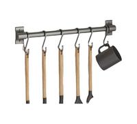 Enigmaire Barre Cuisine Ustensile,Support Ustensiles De Cuisine,Support Ustensiles Cuisine,Mural Ustensiles Cuisine Organiseur Rack,Anticorrosion et antirouille,Amovible,pour Cuisine.