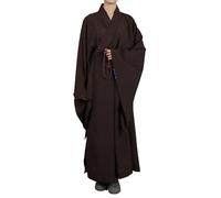 Enigmaire Costume de méditation de Moine,Robe Moine Bouddhiste,Robe de Moine Shaolin en Coton et Lin,Shaolin Mönch Kung Fu Buddhist Robe,Toucher Confortable,pour MéDitation,Pratique Spirituelle