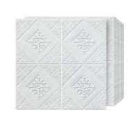 Enigmaire Dalle De Plafond,Panneaux De Plafond Autocollants,Panneaux De Plafonds en PolystyrèNe,Carreaux De Plafond À Décoller Et À Coller,Peut êTre Coupé,pour Bureaux,Magasins,Ateliers