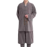 Enigmaire vêtements bouddhistes,Robe de Moine Shaolin Bouddhiste,Haiqing Robe de méditation,Shaolin Mönch Kung Fu Buddhist Robe,Respirant,pour La MéDitation,La Lecture des éCritures,La Pratique