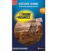 Enigme des vacances Escape game du CM2 à la 6ème - A bord du bateau pirate Fabien Fernandez (Auteur), Vincent Brascaglia (Illustration)