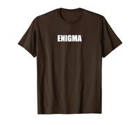 Enigme T-Shirt, Homme, Marron, M
