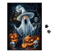 Énigmes Effrayantes - Puzzle Halloween | Fantôme Gothique Collection Sol Puzzle Familial