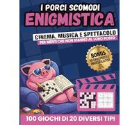 Enigmistica per Adulti: Passatempi, Giochi e Sfide Mentali: Sudoku, Crucipuzzle, Giochi di Parole e Numeri e molto altro | A tema Cinema e Spettacolo | Con Crucipuzzle Investigativi